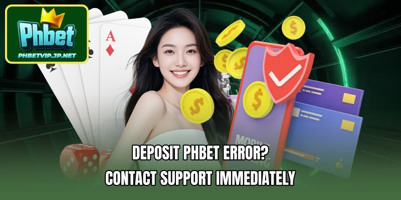 Deposit PHBET error? Contact support immediately