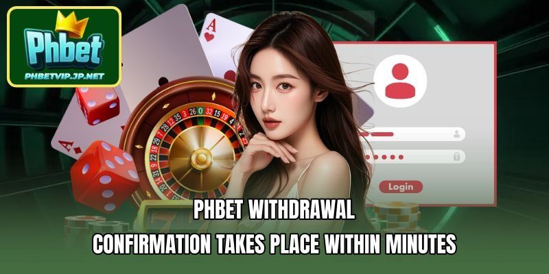 PHBET withdrawal confirmation takes place within minutes