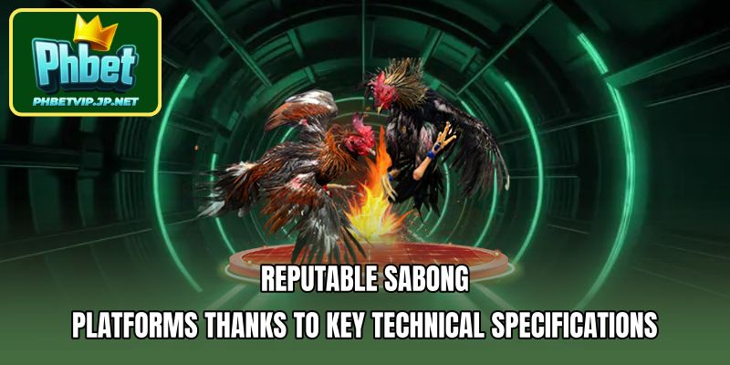 Reputable Sabong Platforms Thanks to Key Technical Specifications